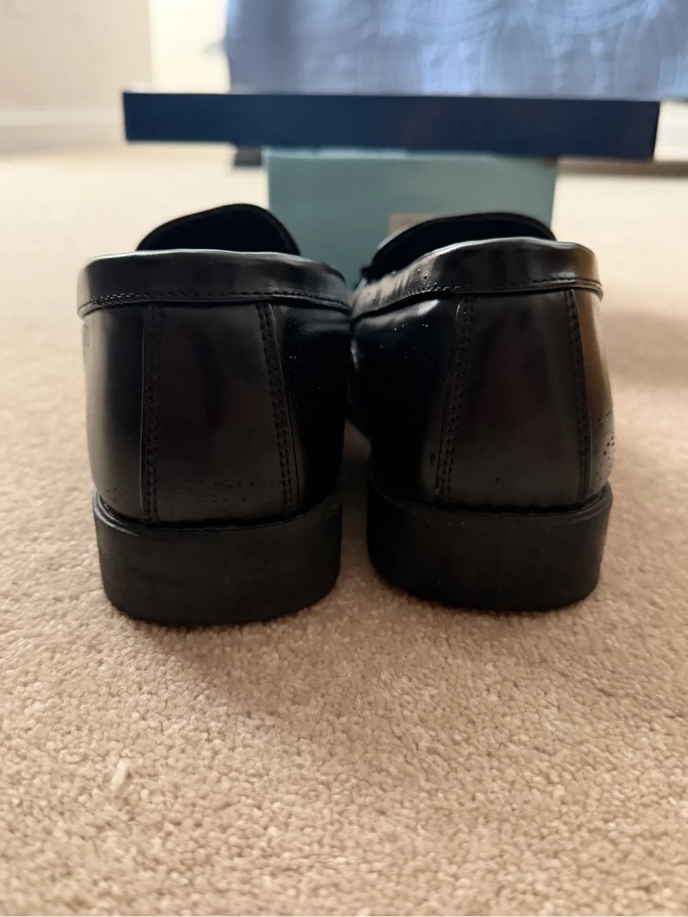 Josmo Boys Black Dress Loafers with Silver Bit